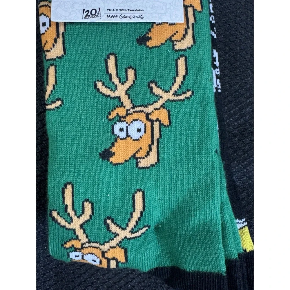 The Simpsons Santa Homer & Santa's‎ Little Helper Mens 2 PACK NEW /w Tags HYP